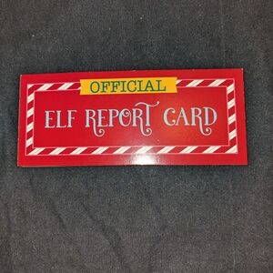 New Official elf report card stickers and calendar. Visual child representation